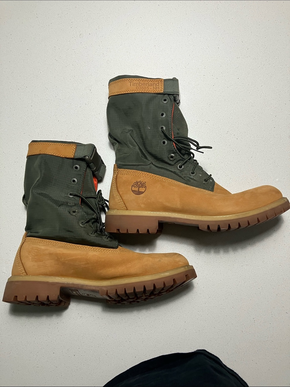 Timberland Men’s Olive Green & Wheat Lace-Up Gaiter Outdoor Boots